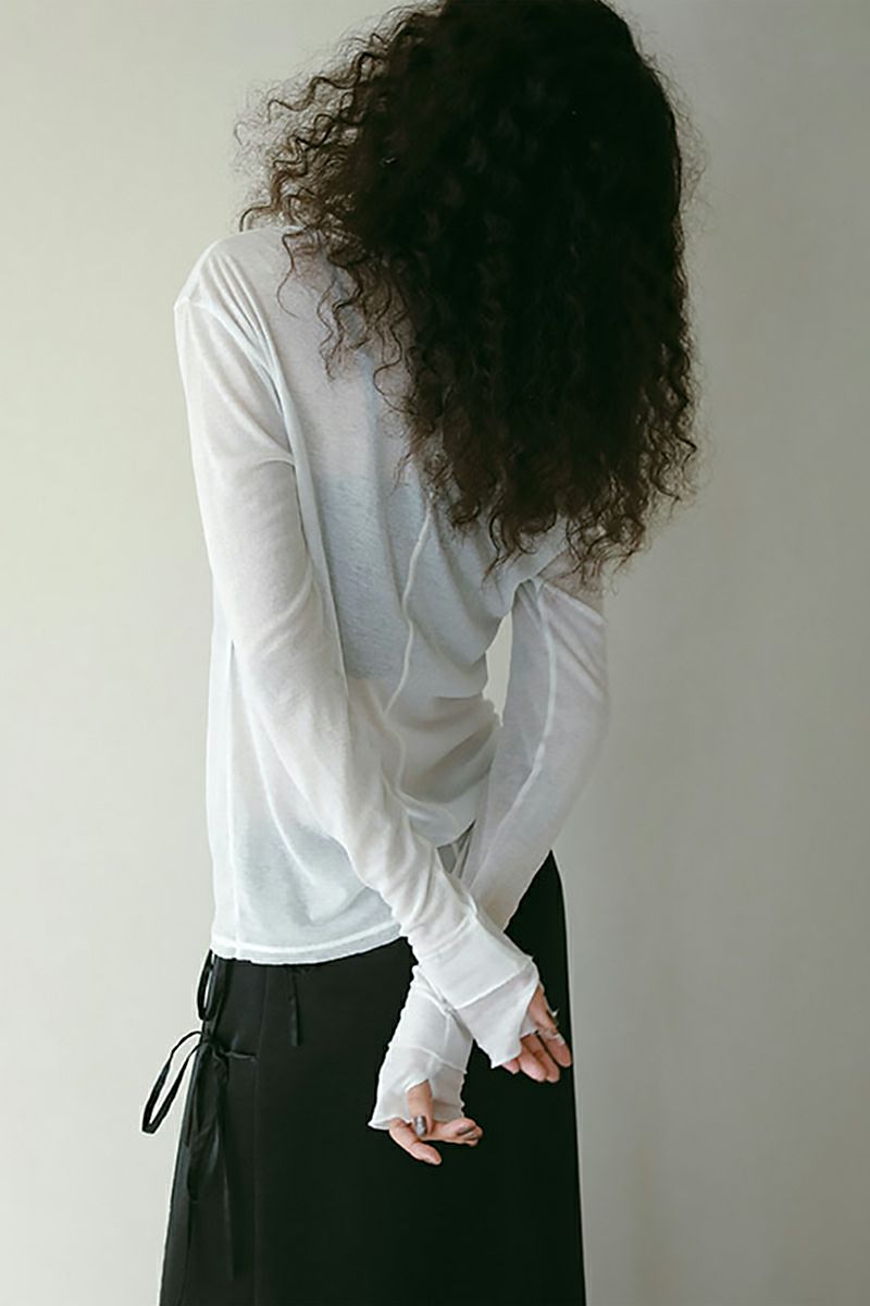 ETRE TOKYO(エトレトウキョウ)シアーレイヤードロンTee 1225112017 -9