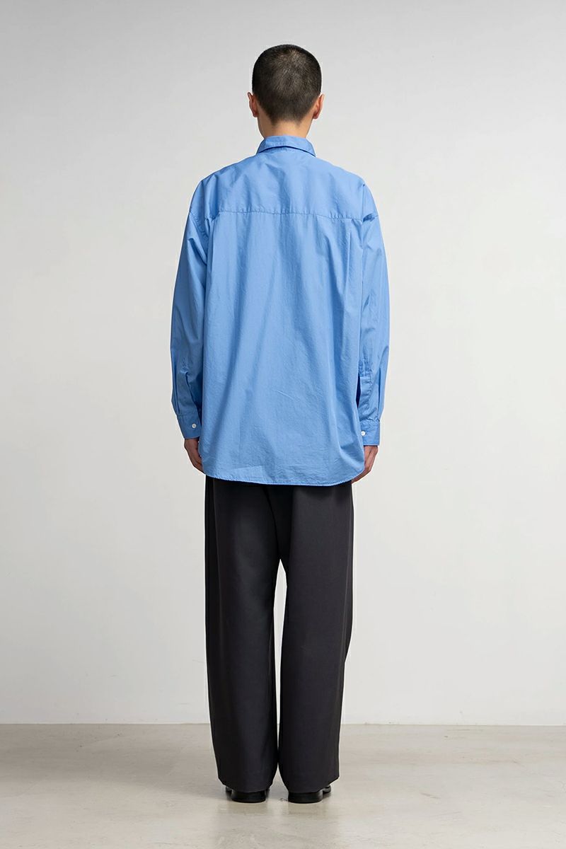 Graphpaper(グラフペーパー)Broad L/S Oversized Regular Collar Shirt ブロードオーバーサイズレギュラーカラー長袖シャツ GM251-50001B -3