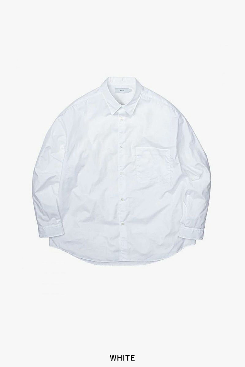 Graphpaper(グラフペーパー)Broad L/S Oversized Regular Collar Shirt ブロードオーバーサイズレギュラーカラー長袖シャツ GM251-50001B -7