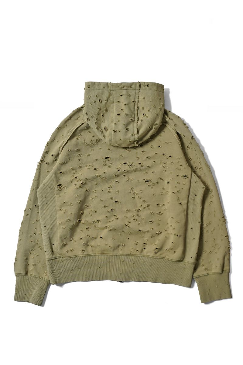FAF(エフエーエフ)Dameged Zip up Hoodie ダメージジップアップフーディー 003121201 -16