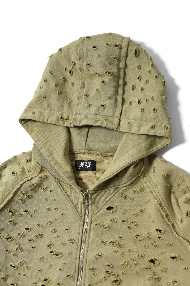 FAF(エフエーエフ)Dameged Zip up Hoodie ダメージジップアップフーディー 003121201 -17