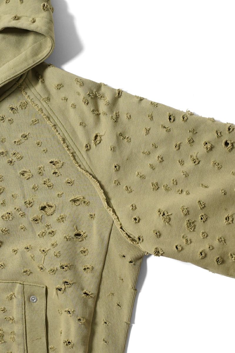 FAF(エフエーエフ)Dameged Zip up Hoodie ダメージジップアップフーディー 003121201 -18