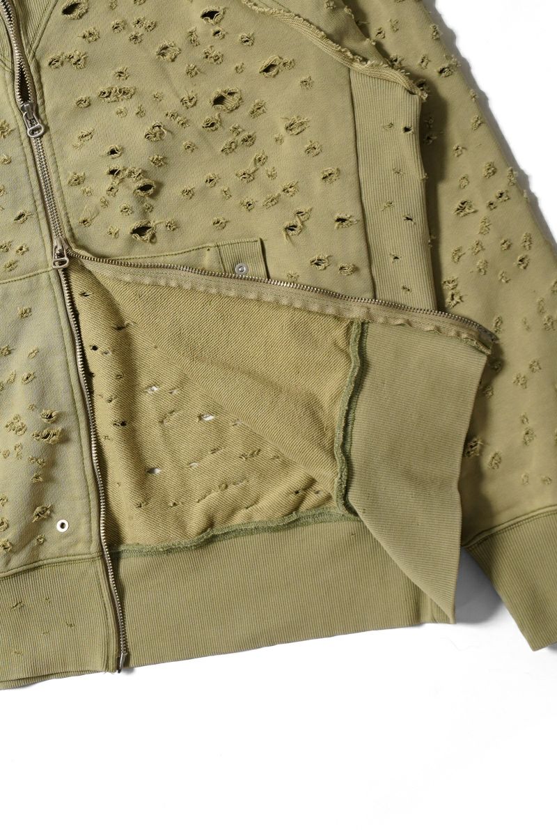 FAF(エフエーエフ)Dameged Zip up Hoodie ダメージジップアップフーディー 003121201 -22