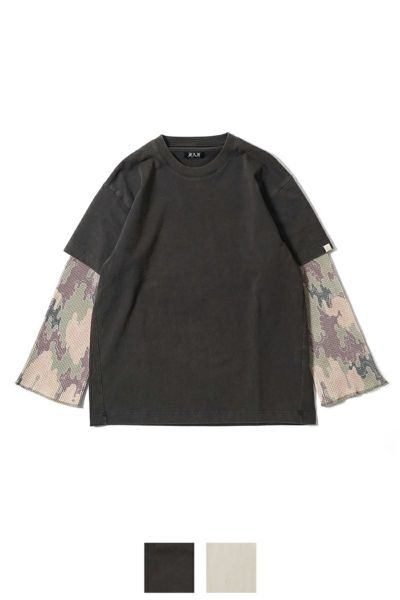 FAF(エフエーエフ)Camo Double Sleeve Tee カモダブルスリーブTシャツ 003121205
