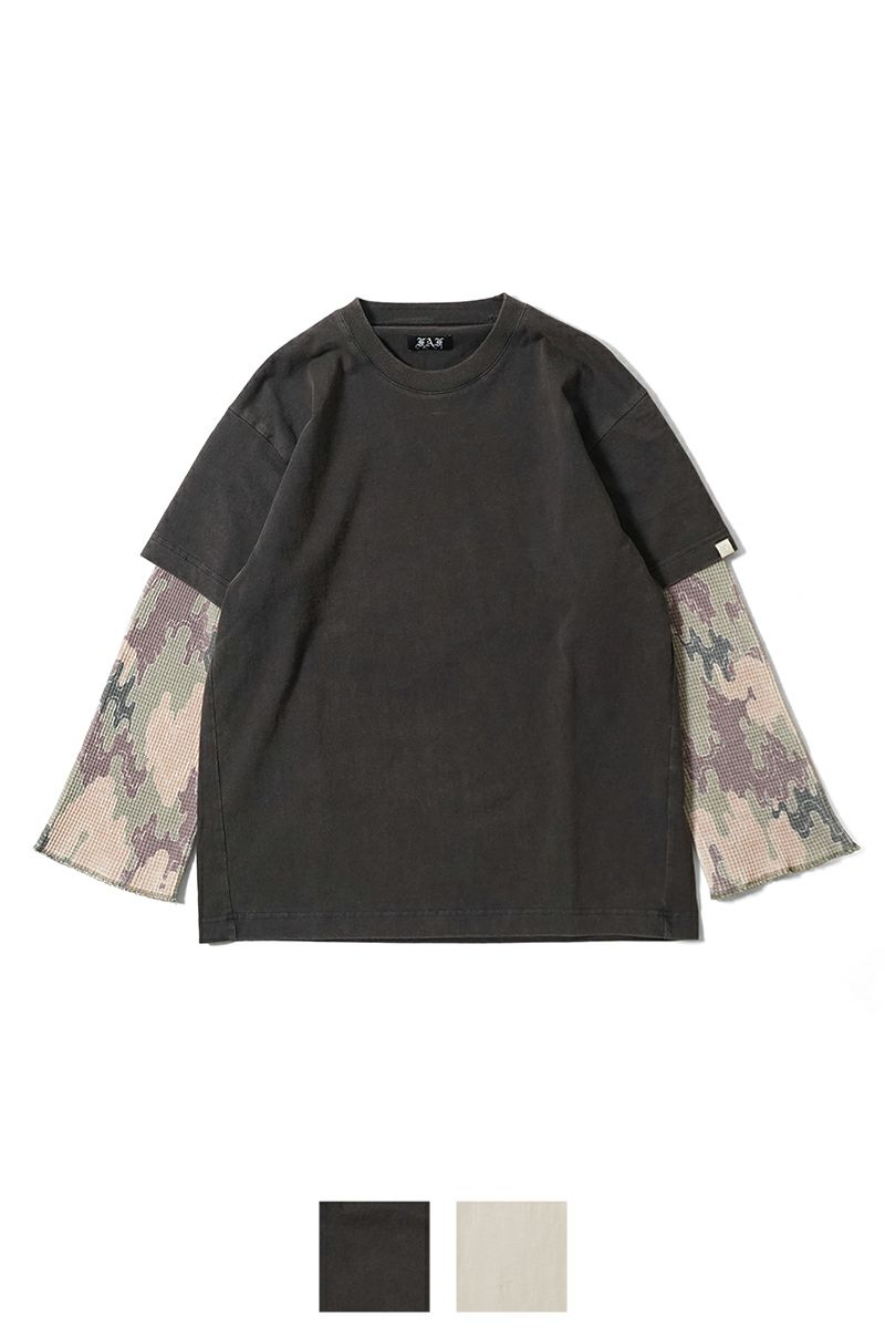 FAF(エフエーエフ)Camo Double Sleeve Tee カモダブルスリーブTシャツ 003121205