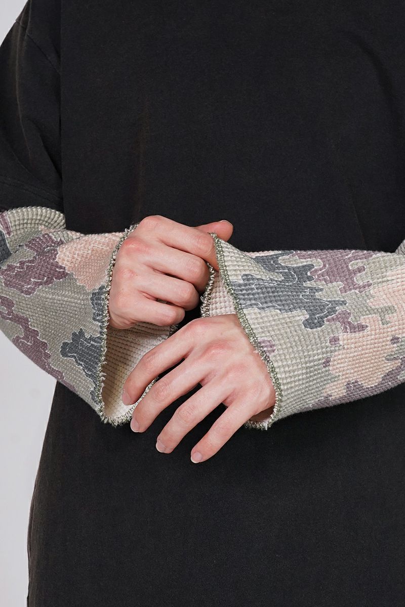 FAF(エフエーエフ)Camo Double Sleeve Tee カモダブルスリーブTシャツ 003121205 -4