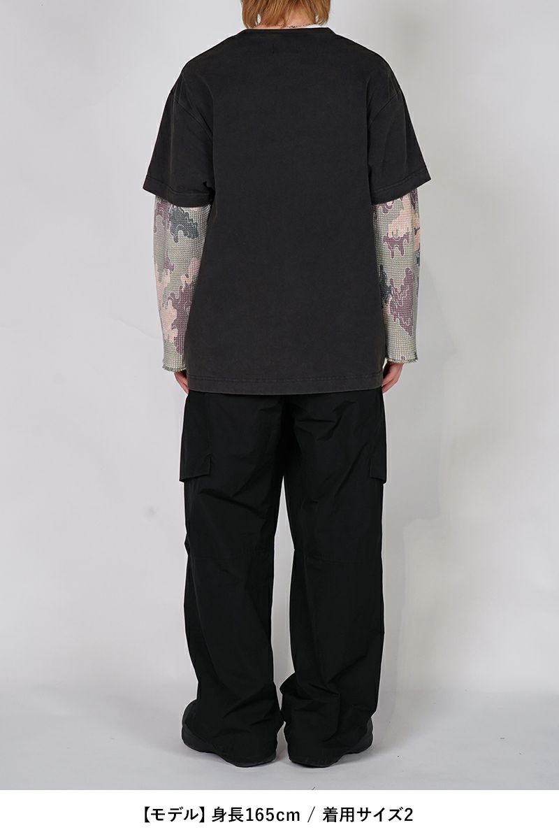 FAF(エフエーエフ)Camo Double Sleeve Tee カモダブルスリーブTシャツ 003121205 -6