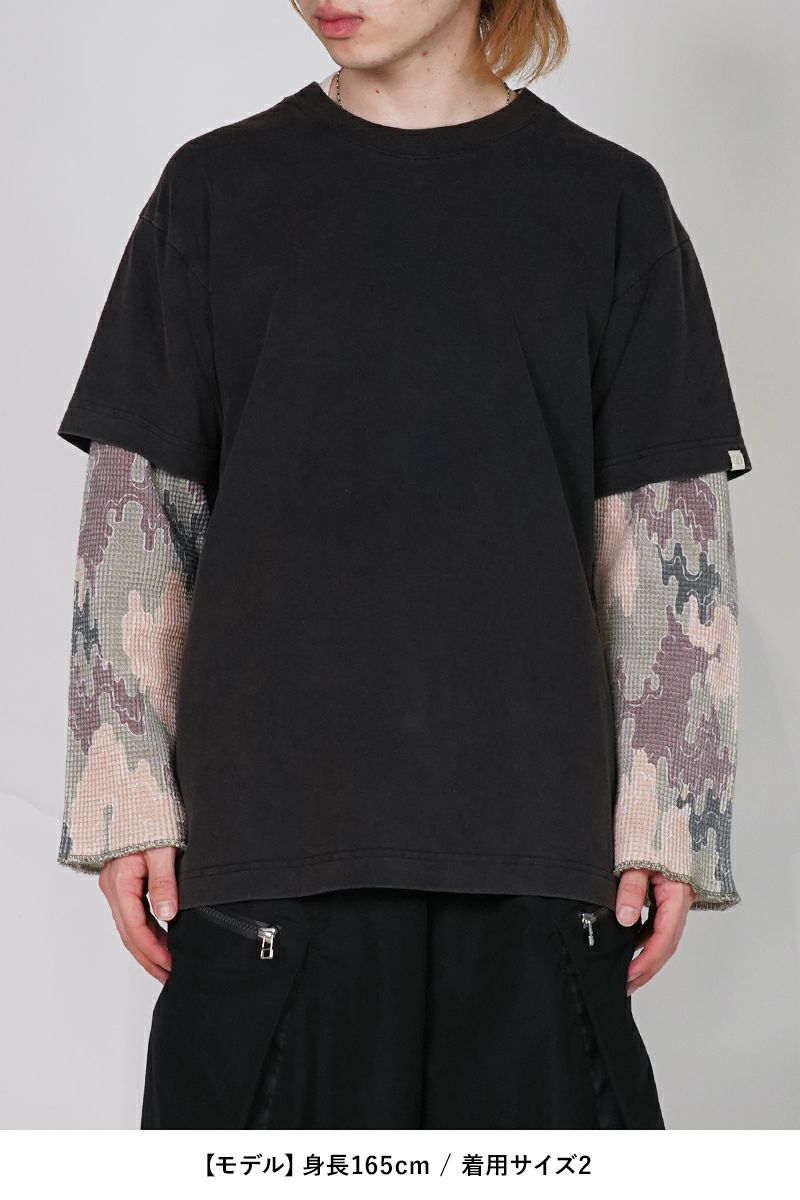 FAF(エフエーエフ)Camo Double Sleeve Tee カモダブルスリーブTシャツ 003121205 -7