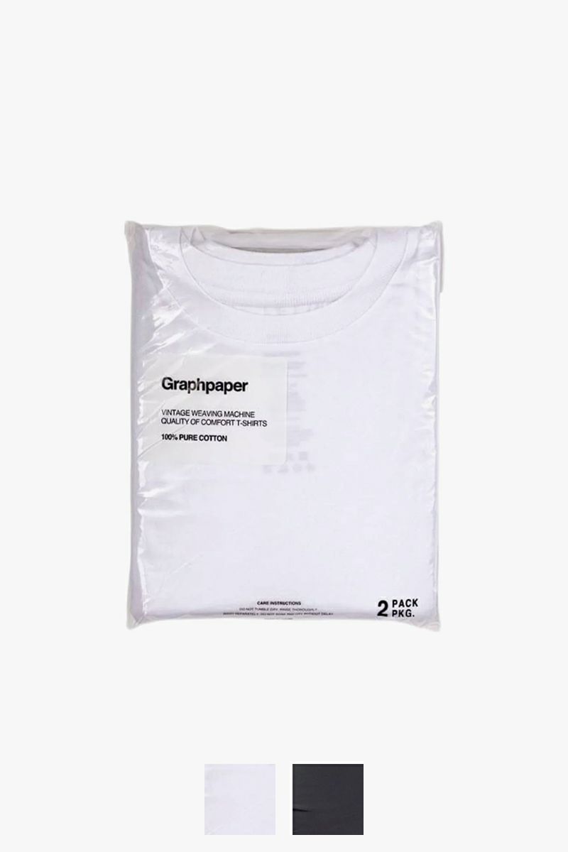 Graphpaper(グラフペーパー)2-Pack Crew Neck Tee 2パッククルーネックTシャツ GU251-70101B