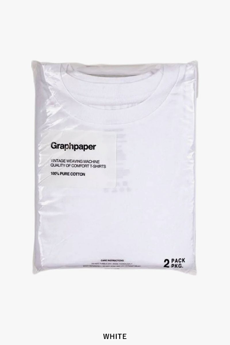 Graphpaper(グラフペーパー)2-Pack Crew Neck Tee 2パッククルーネックTシャツ GU251-70101B -7