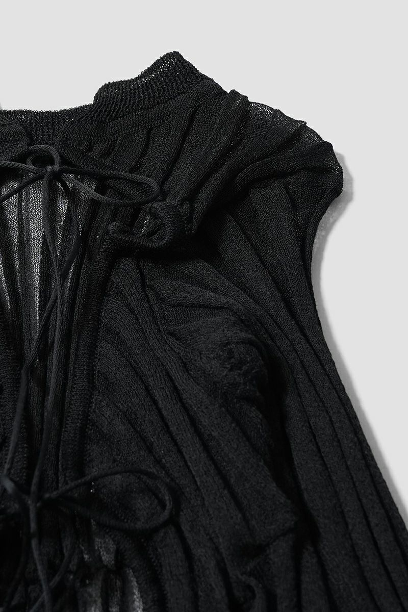 JANE SMITH(ジェーンスミス)16G SHEER WIDE RIB CARDIGAN シアーワイドリブカーディガン 25SKN-733L -17