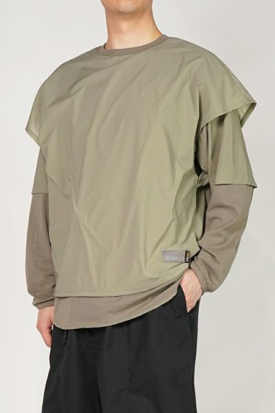THE LAYERED L/S TEE レイヤード長袖Tシャツ 2501004;01