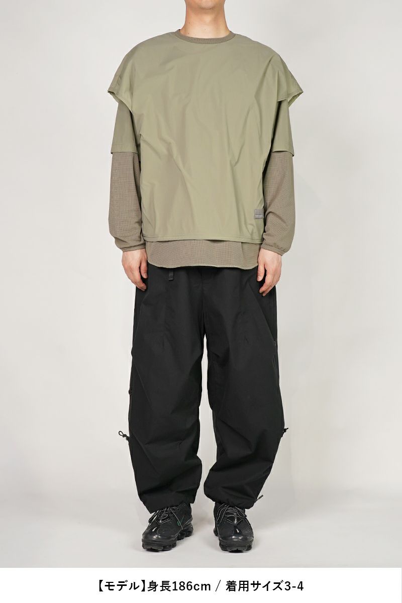 Poliquant(ポリクアント)THE CHANGING LENGTHHEM WIDE ZIP UP TUCKED PANTS チェンジングワイドジップアップタックパンツ 2501016 -6