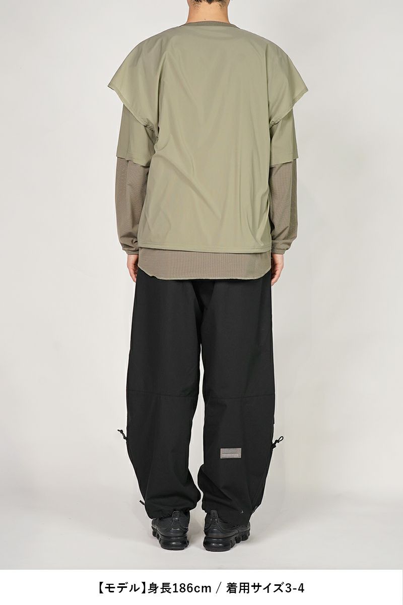 Poliquant(ポリクアント)THE CHANGING LENGTHHEM WIDE ZIP UP TUCKED PANTS チェンジングワイドジップアップタックパンツ 2501016 -7