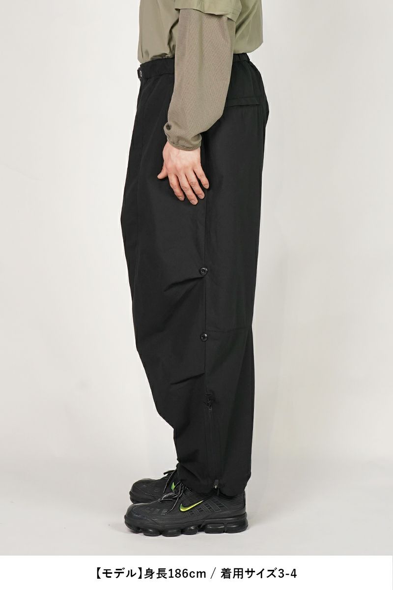 Poliquant(ポリクアント)THE CHANGING LENGTHHEM WIDE ZIP UP TUCKED PANTS チェンジングワイドジップアップタックパンツ 2501016 -11