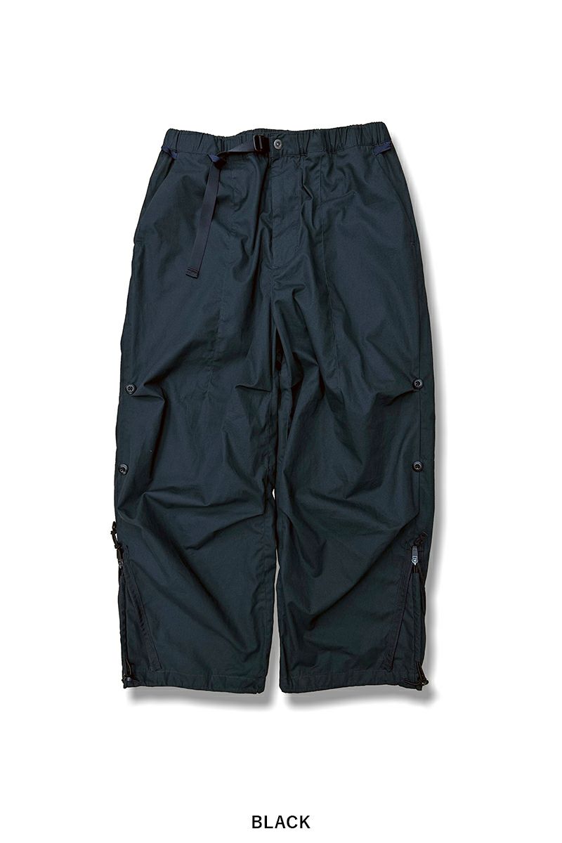 Poliquant(ポリクアント)THE CHANGING LENGTHHEM WIDE ZIP UP TUCKED PANTS チェンジングワイドジップアップタックパンツ 2501016 -17
