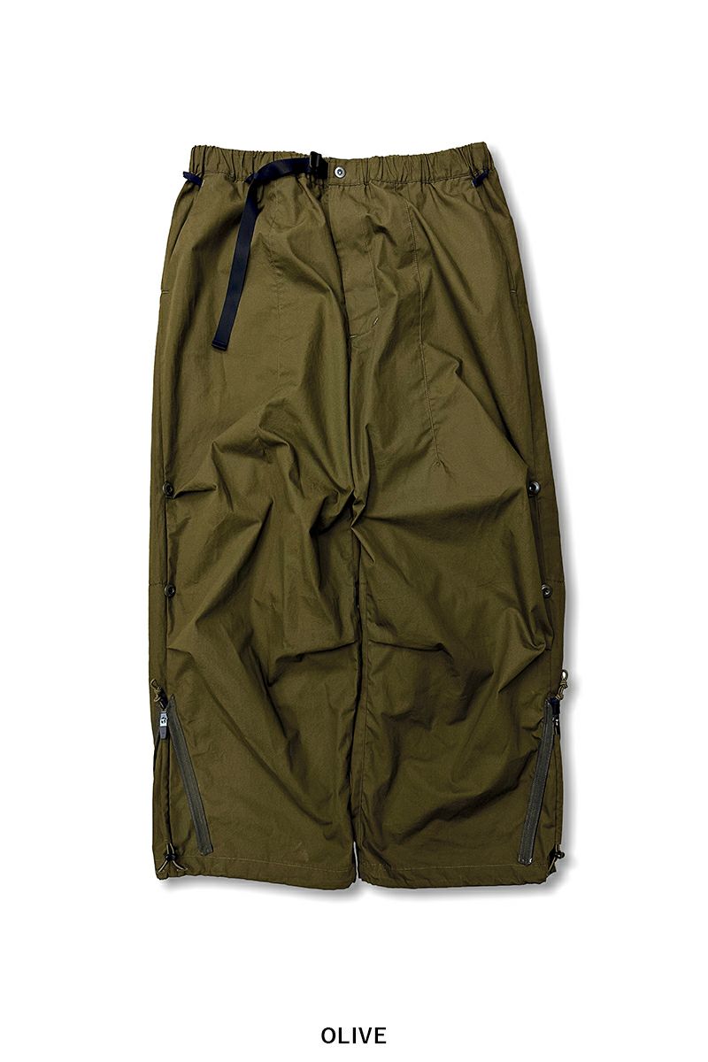 Poliquant(ポリクアント)THE CHANGING LENGTHHEM WIDE ZIP UP TUCKED PANTS チェンジングワイドジップアップタックパンツ 2501016 -18