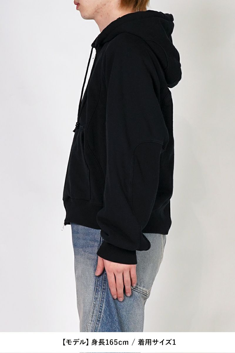 NVRFRGT(ネバーフォーゲット)PANELLED  ZIP UP HOODIE パネルドジップアップフーディー NF251T01 -9
