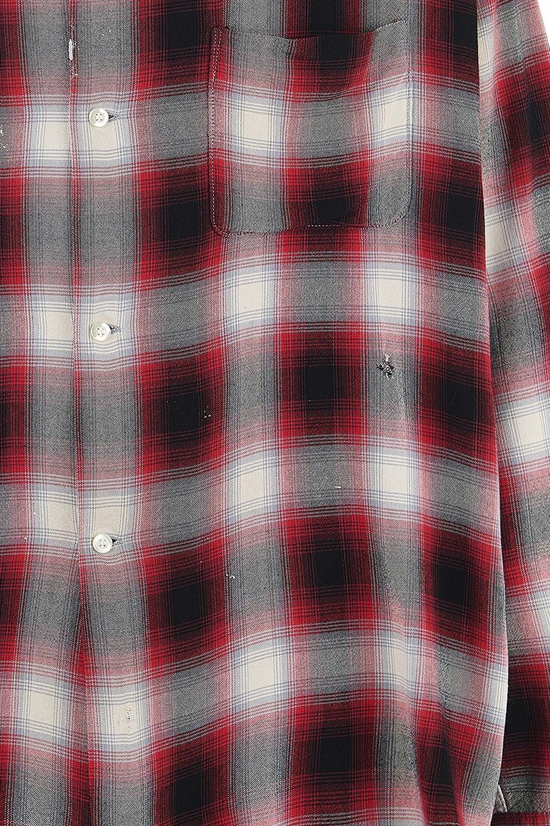 SAINT Mxxxxxx(セントマイケル)SM-HR8-0000-C30 / LM_CHECK SHIRT / CHECK / RED チェックシャツ -2