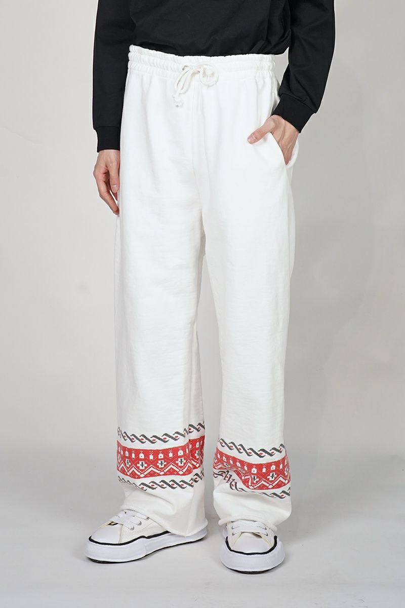 BOWWOW(バウワウ)CROSS PRINTED SWEATPANTS クロスプリントスウェットパンツ BW251-CPSP -1