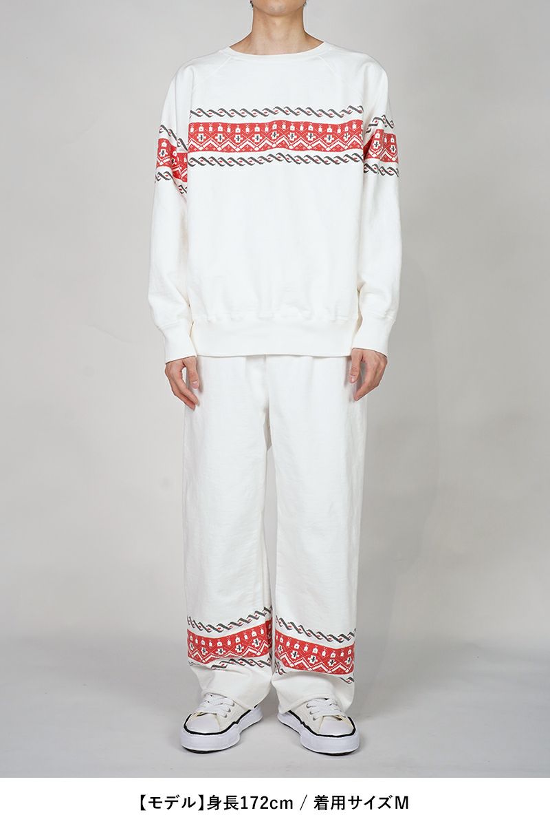 BOWWOW(バウワウ)CROSS PRINTED SWEATPANTS クロスプリントスウェットパンツ BW251-CPSP -5