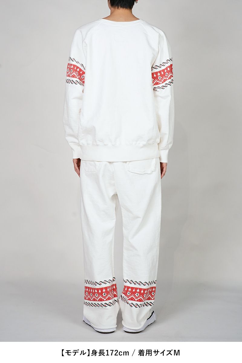 BOWWOW(バウワウ)CROSS PRINTED SWEATPANTS クロスプリントスウェットパンツ BW251-CPSP -6