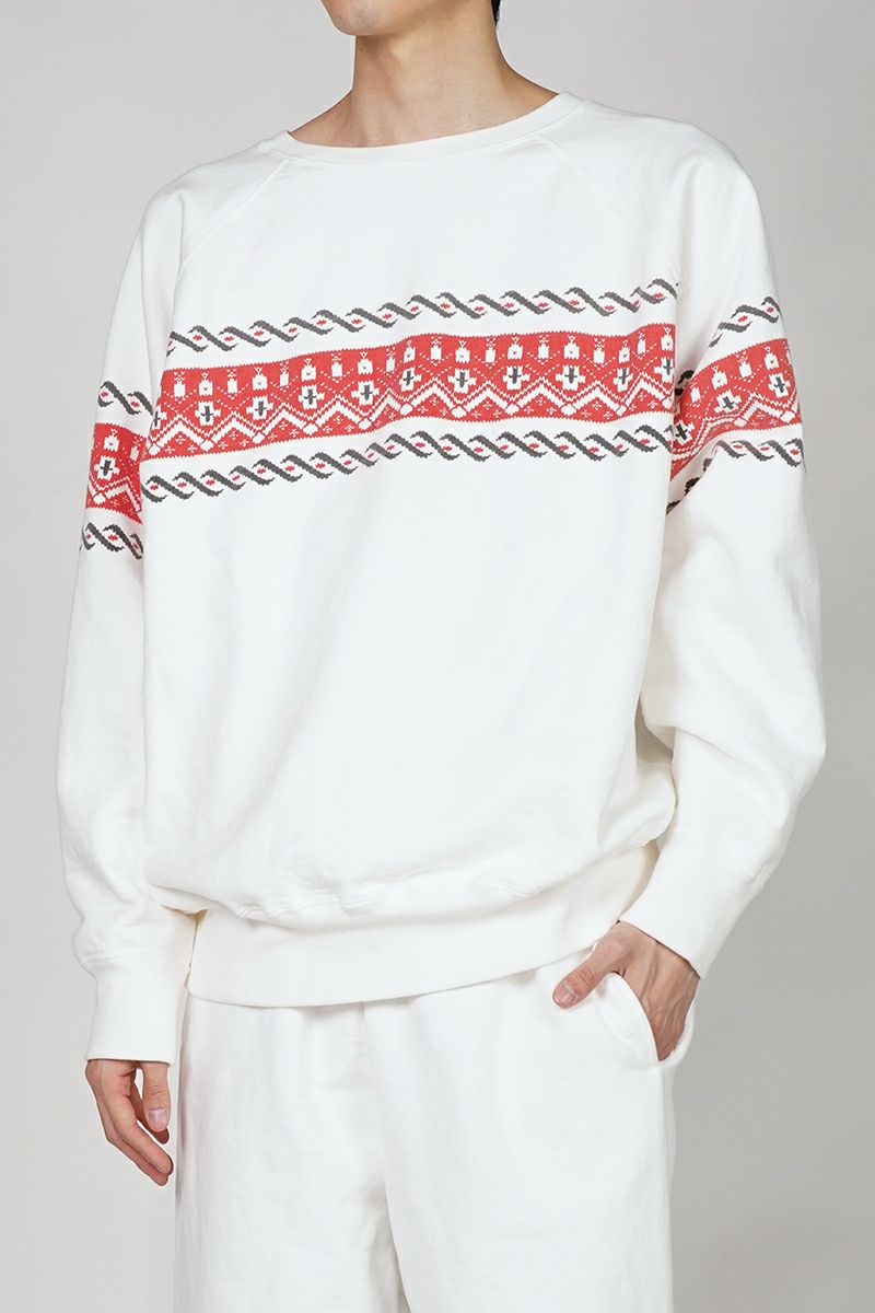 BOWWOW(バウワウ)CROSS PRINTED SWEATSHIRT クロスプリントスウェットシャツ BW251-CPSS -1