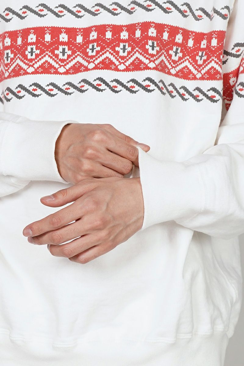 BOWWOW(バウワウ)CROSS PRINTED SWEATSHIRT クロスプリントスウェットシャツ BW251-CPSS -3