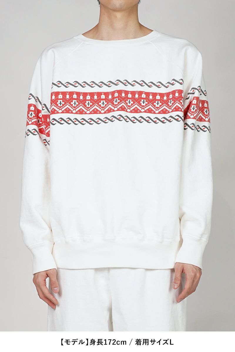 BOWWOW(バウワウ)CROSS PRINTED SWEATSHIRT クロスプリントスウェットシャツ BW251-CPSS -7