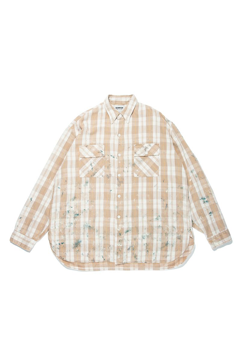 BOWWOW(バウワウ)PAINTED PAINTER FLANNEL SHIRT ペイントペインターフランネルシャツ BW251-PPFS