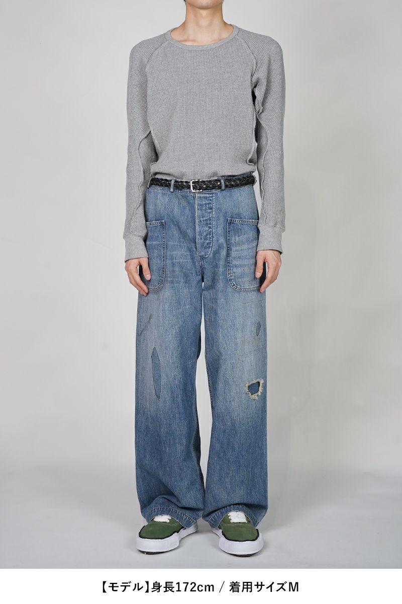 BOWWOW(バウワウ)USN M44 DUNGAREE TROUSERS,SIDE SEAMLESS M44ダンガリートラウザース サイドシームレス BW251-U4DTS -5