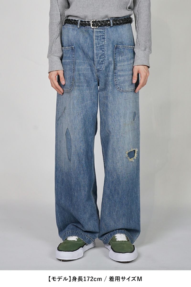 BOWWOW(バウワウ)USN M44 DUNGAREE TROUSERS,SIDE SEAMLESS M44ダンガリートラウザース サイドシームレス BW251-U4DTS -7