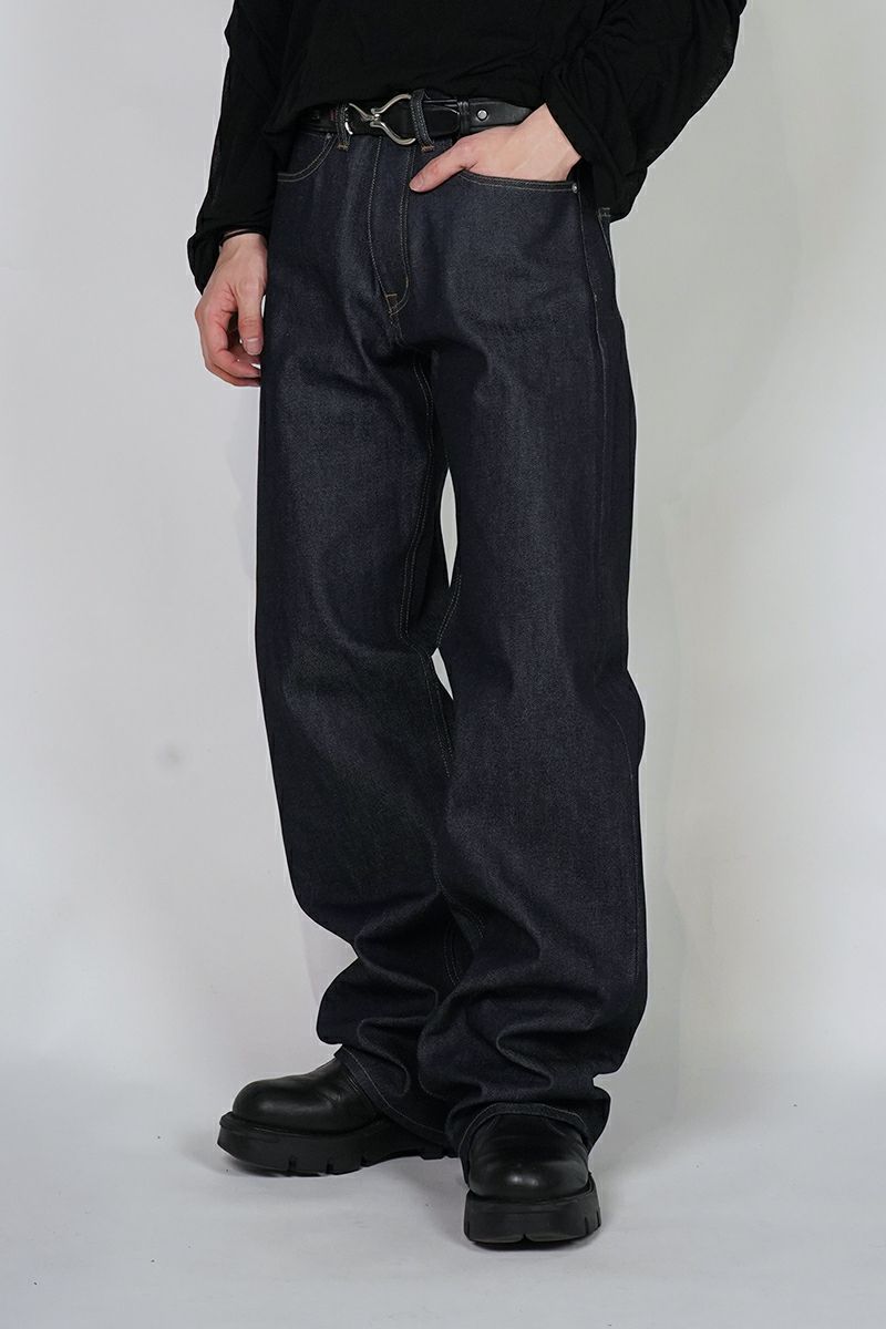 DAIRIKU ブラックリジットデニム DAIRIKU - 【残りわずか】Straight Rigid Denim Pants | ACRMTSM