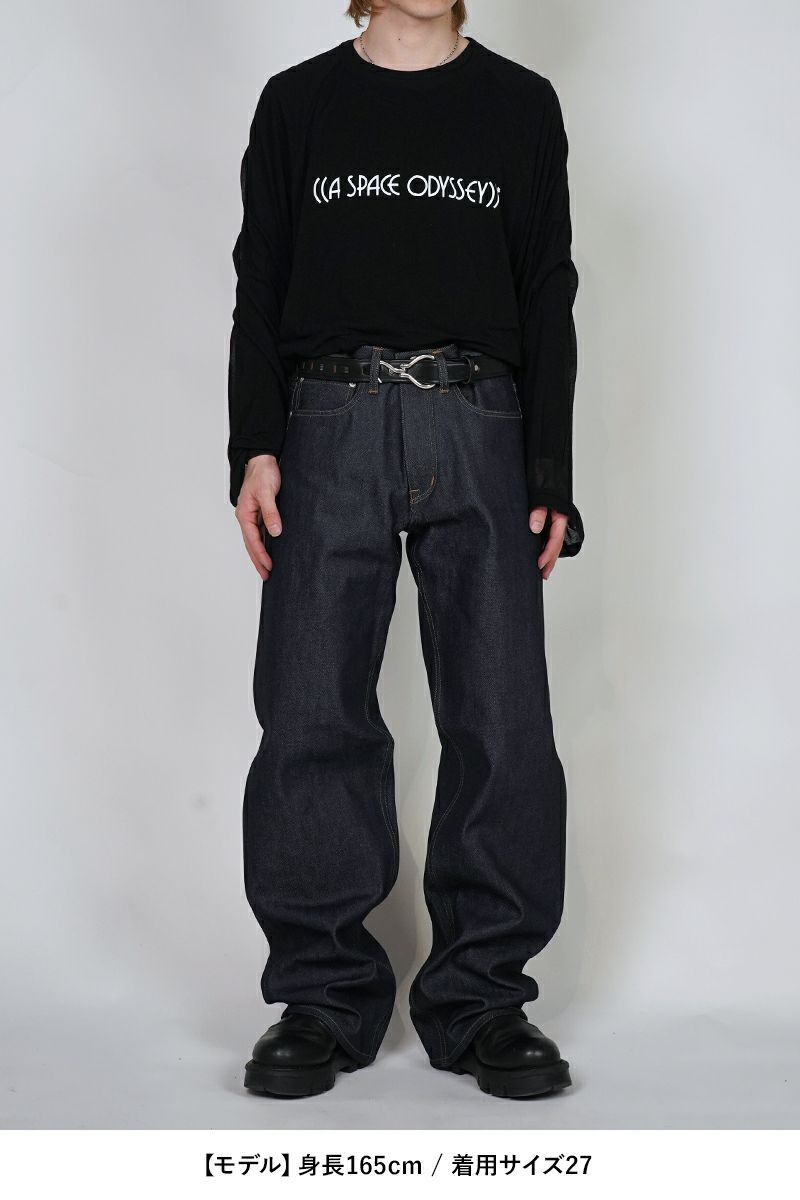 Dairiku24aw ワイドデニム 27インチ ブラック Dairiku24aw ワイドデニム 27インチ ブラック - メルカリ