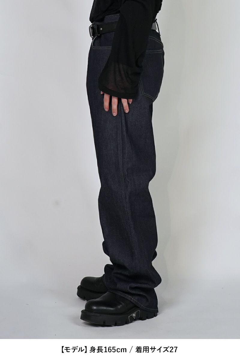 DAIRIKU ブラックリジットデニム DAIRIKU - 【残りわずか】Straight Rigid Denim Pants | ACRMTSM