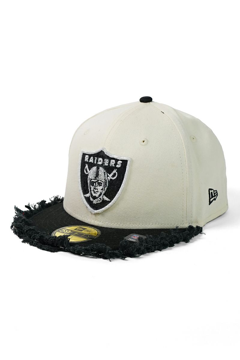 STUDIO U(スタジオユー)Las Vegas Raiders(ラスベガス レイダース) NEW ERA(ニューエラ) CUSTOM FITTED DISTRESSED CAP カスタムフィットディストレスト キャップ