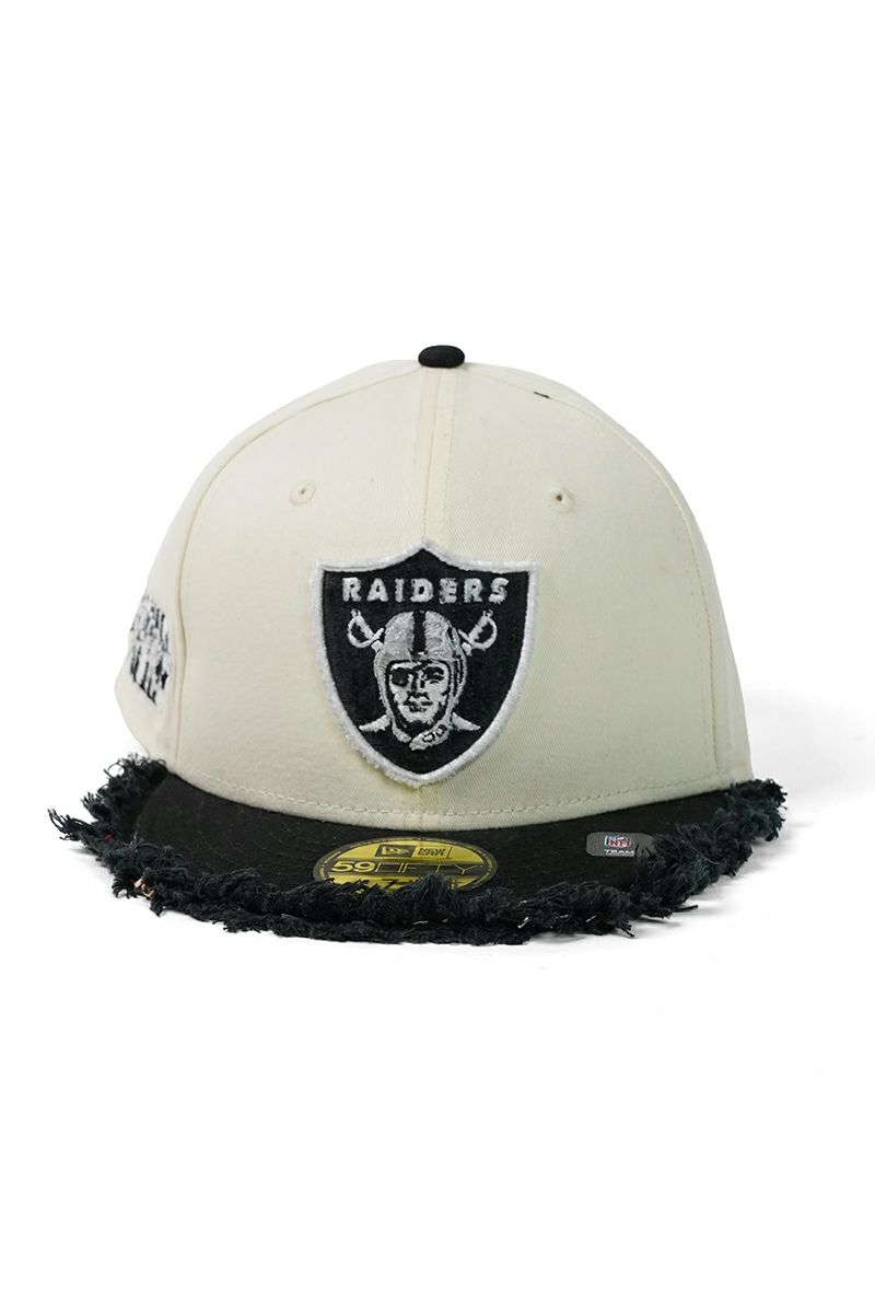 STUDIO U(スタジオユー)Las Vegas Raiders(ラスベガス レイダース) NEW ERA(ニューエラ) CUSTOM FITTED DISTRESSED CAP カスタムフィットディストレスト キャップ -1