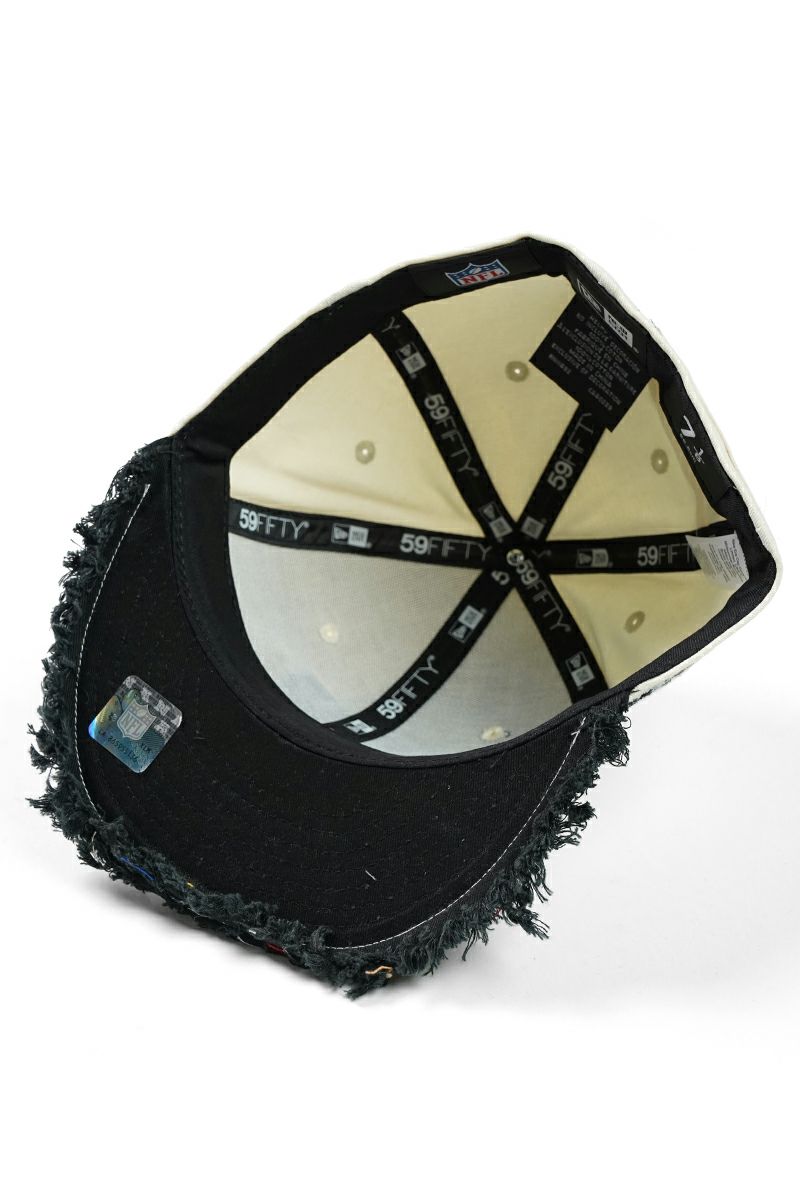 STUDIO U(スタジオユー)Las Vegas Raiders(ラスベガス レイダース) NEW ERA(ニューエラ) CUSTOM FITTED DISTRESSED CAP カスタムフィットディストレスト キャップ -4