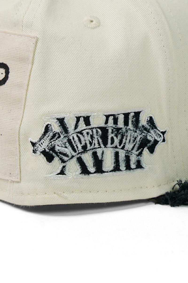 STUDIO U(スタジオユー)Las Vegas Raiders(ラスベガス レイダース) NEW ERA(ニューエラ) CUSTOM FITTED DISTRESSED CAP カスタムフィットディストレスト キャップ -9