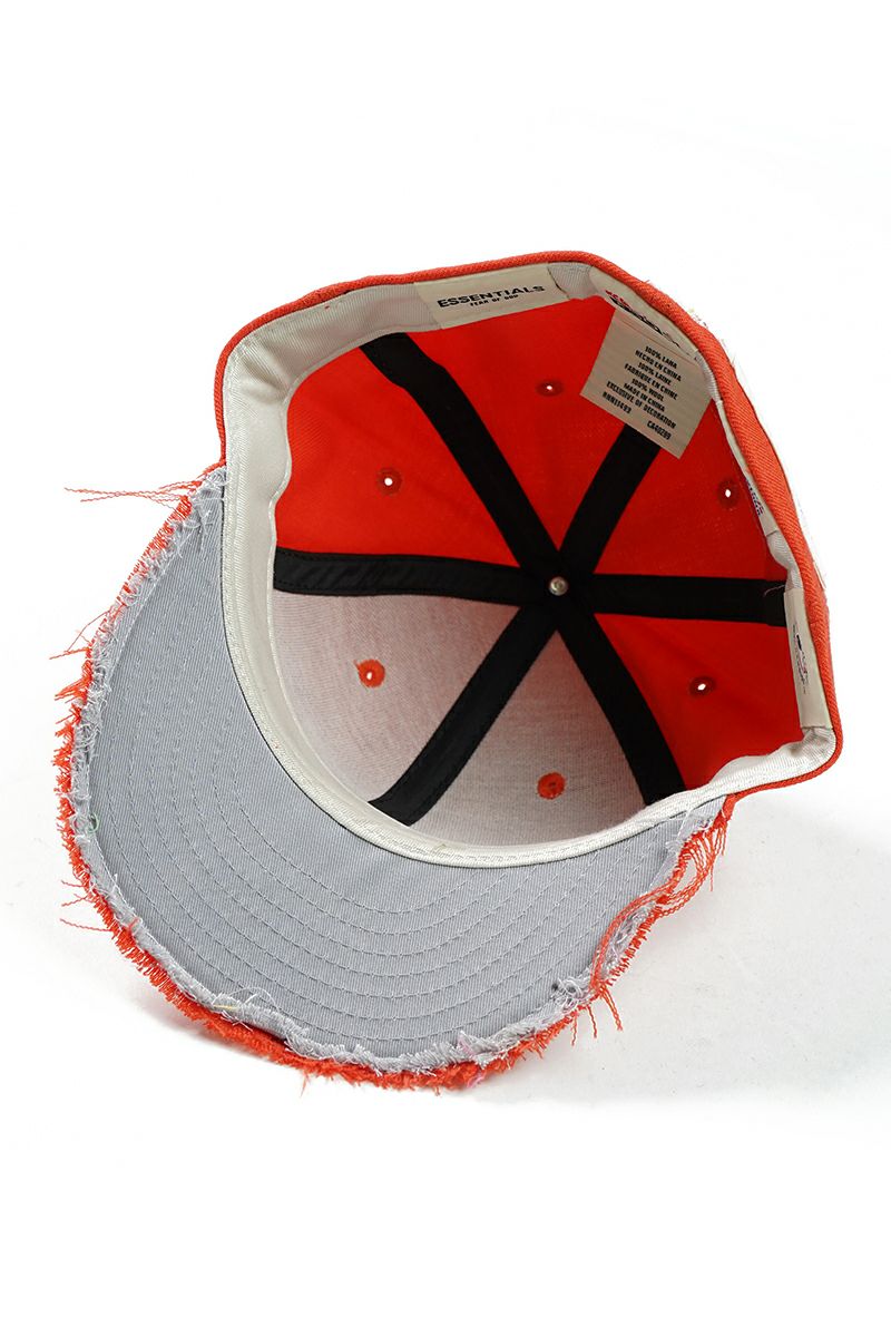 STUDIO U(スタジオユー)Fear of God ESSENTIALS (フィアオブゴッド エッセンシャルズ) NEW ERA(ニューエラ) CUSTOM FITTED DISTRESSED CAP カスタムフィットディストレスト キャップ -4