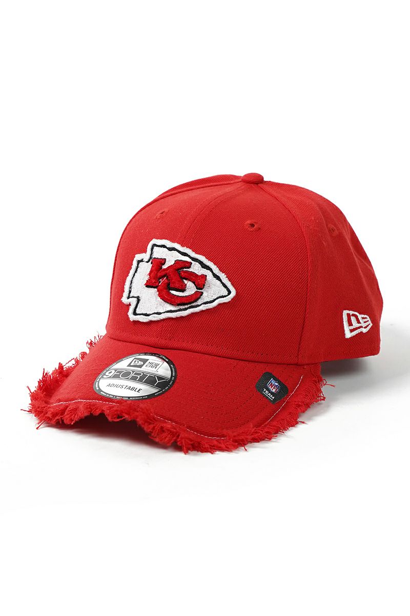 STUDIO U(スタジオユー)Kansas City Chiefs(カンザスシティ チーフス) NEW ERA(ニューエラ) CUSTOM FITTED DISTRESSED CAP カスタムフィットディストレスト キャップ