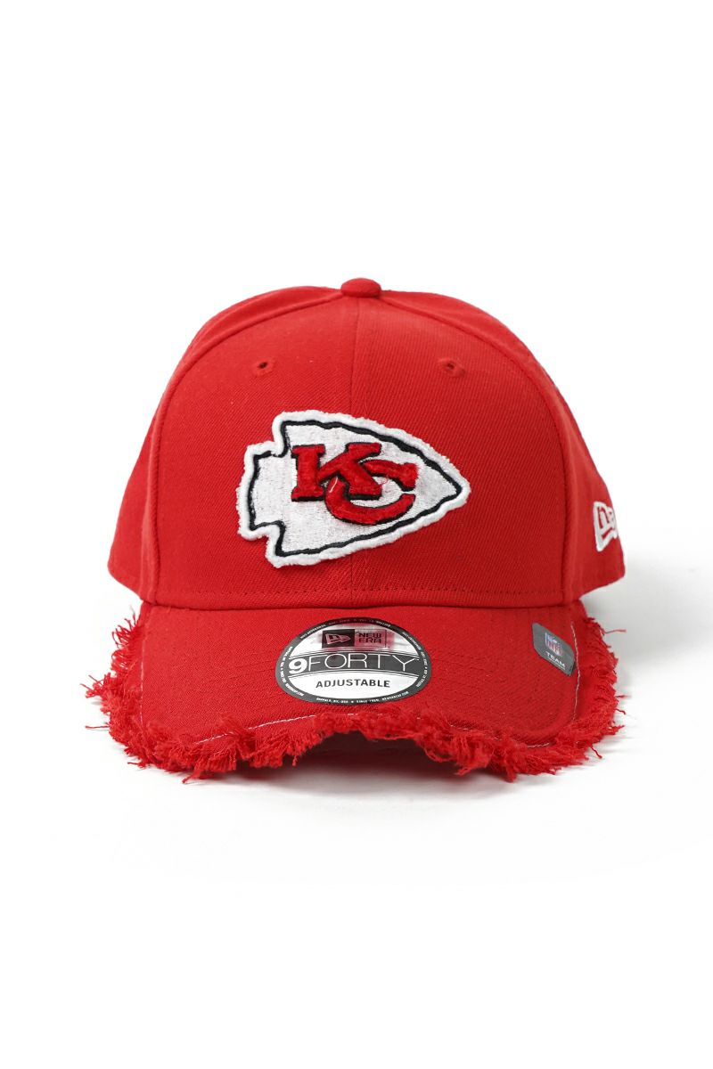 STUDIO U(スタジオユー)Kansas City Chiefs(カンザスシティ チーフス) NEW ERA(ニューエラ) CUSTOM FITTED DISTRESSED CAP カスタムフィットディストレスト キャップ -1