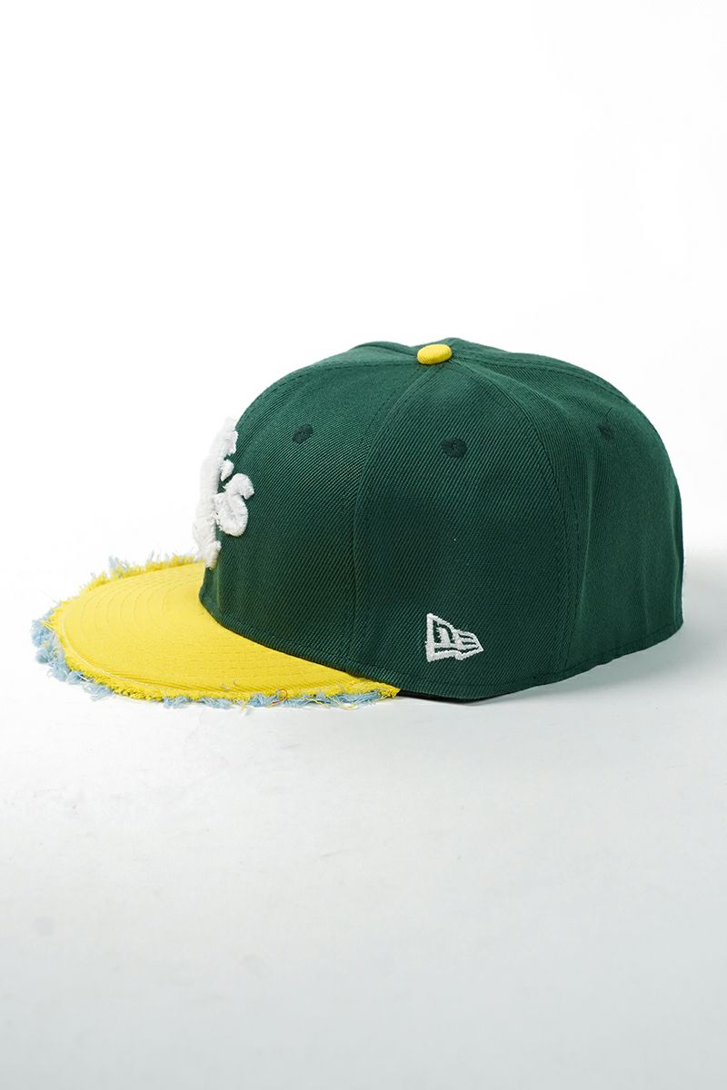 STUDIO U(スタジオユー)Oakland Athletics(オークランド アスレチックス) NEW ERA(ニューエラ) CUSTOM FITTED DISTRESSED CAP カスタムフィットディストレスト キャップ -2
