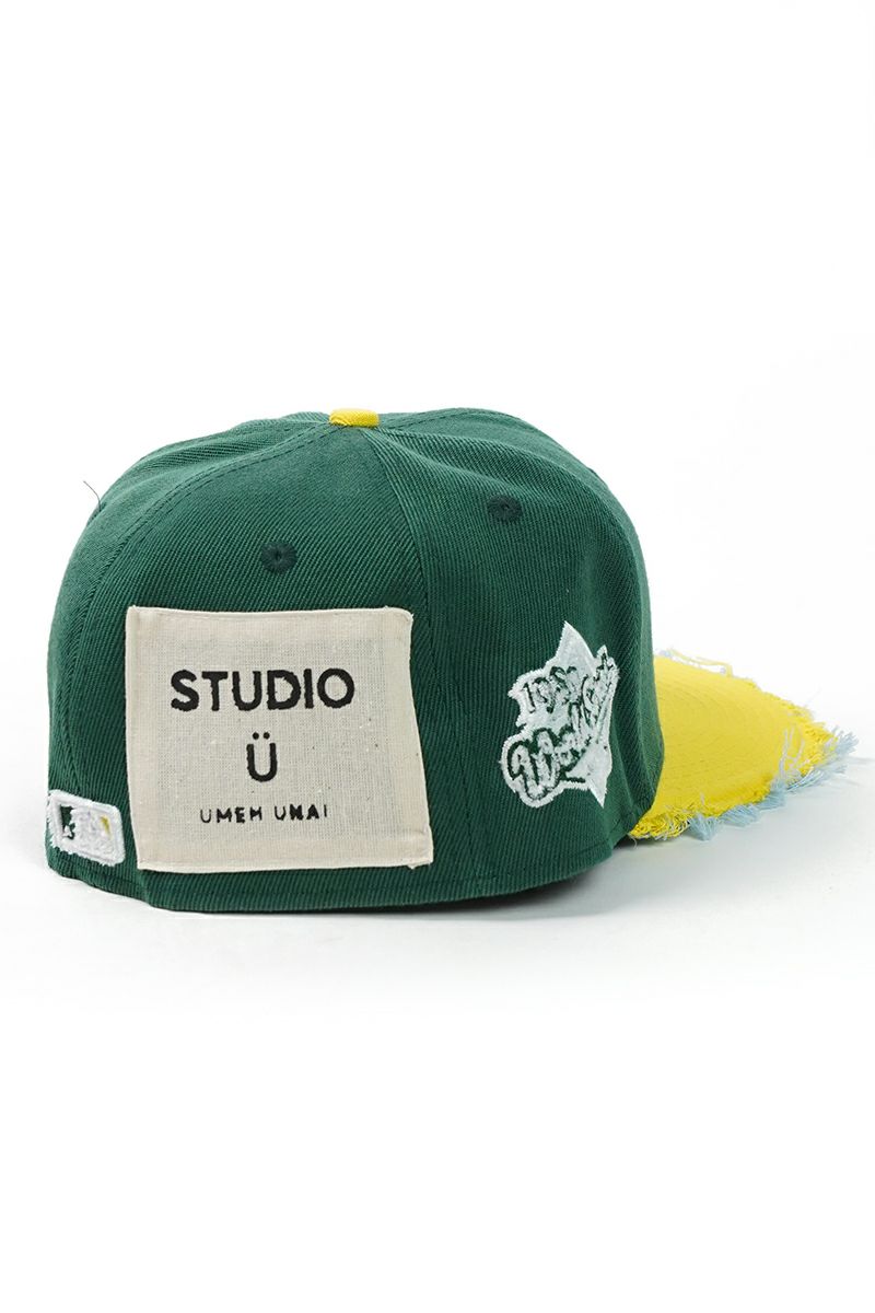 STUDIO U(スタジオユー)Oakland Athletics(オークランド アスレチックス) NEW ERA(ニューエラ) CUSTOM FITTED DISTRESSED CAP カスタムフィットディストレスト キャップ -4