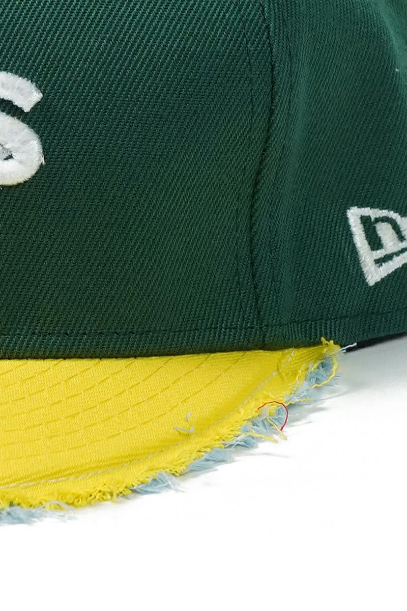 STUDIO U(スタジオユー)Oakland Athletics(オークランド アスレチックス) NEW ERA(ニューエラ) CUSTOM FITTED DISTRESSED CAP カスタムフィットディストレスト キャップ -7