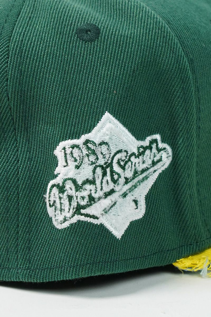 STUDIO U(スタジオユー)Oakland Athletics(オークランド アスレチックス) NEW ERA(ニューエラ) CUSTOM FITTED DISTRESSED CAP カスタムフィットディストレスト キャップ -9