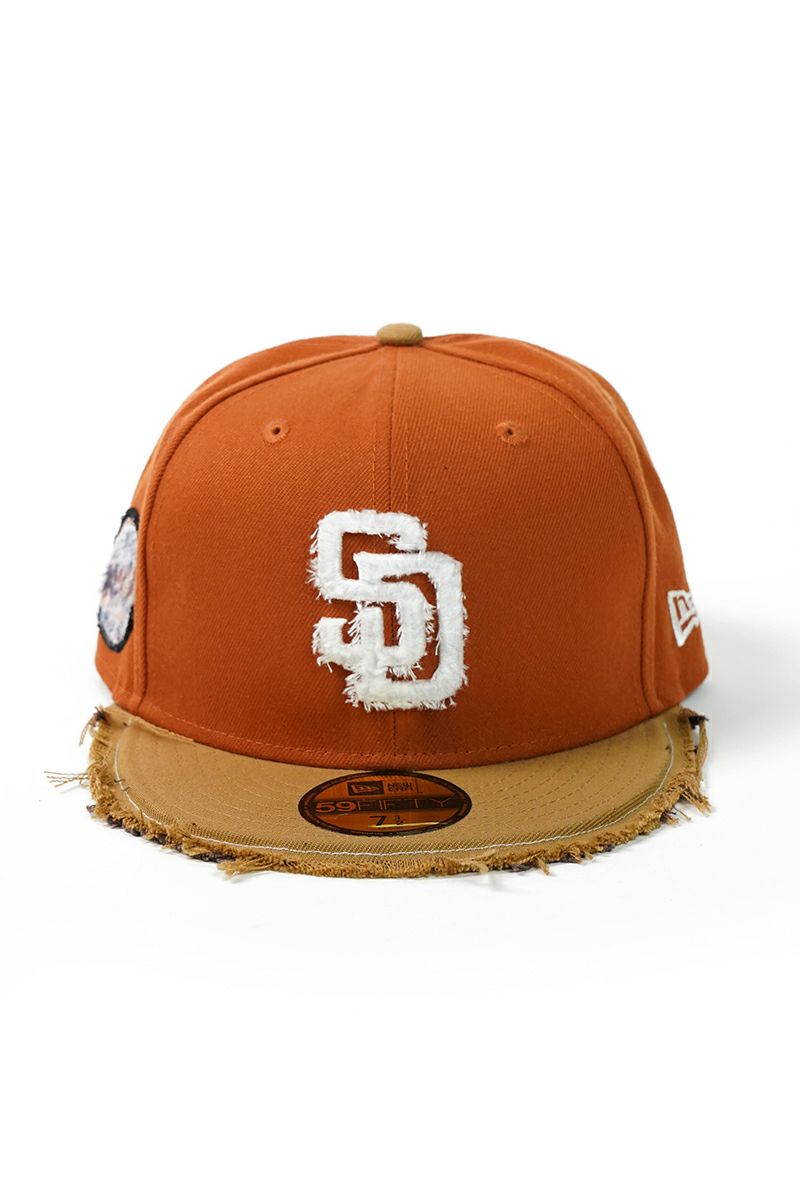 STUDIO U(スタジオユー)San Diego Padres(サンディエゴ パドレス) NEW ERA(ニューエラ) CUSTOM FITTED DISTRESSED CAP カスタムフィットディストレスト キャップ -1