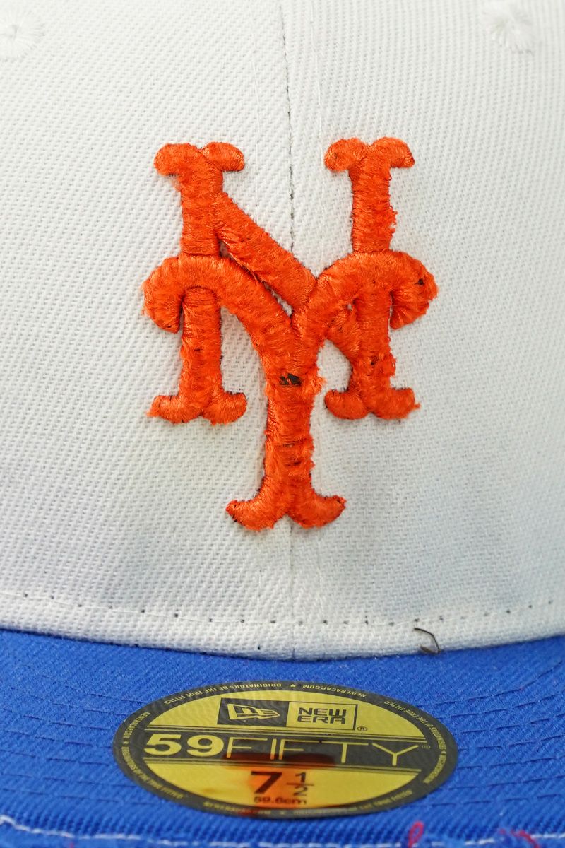 STUDIO U(スタジオユー)New York Mets(ニューヨーク メッツ) NEW ERA(ニューエラ) CUSTOM FITTED DISTRESSED CAP カスタムフィットディストレスト キャップ -6