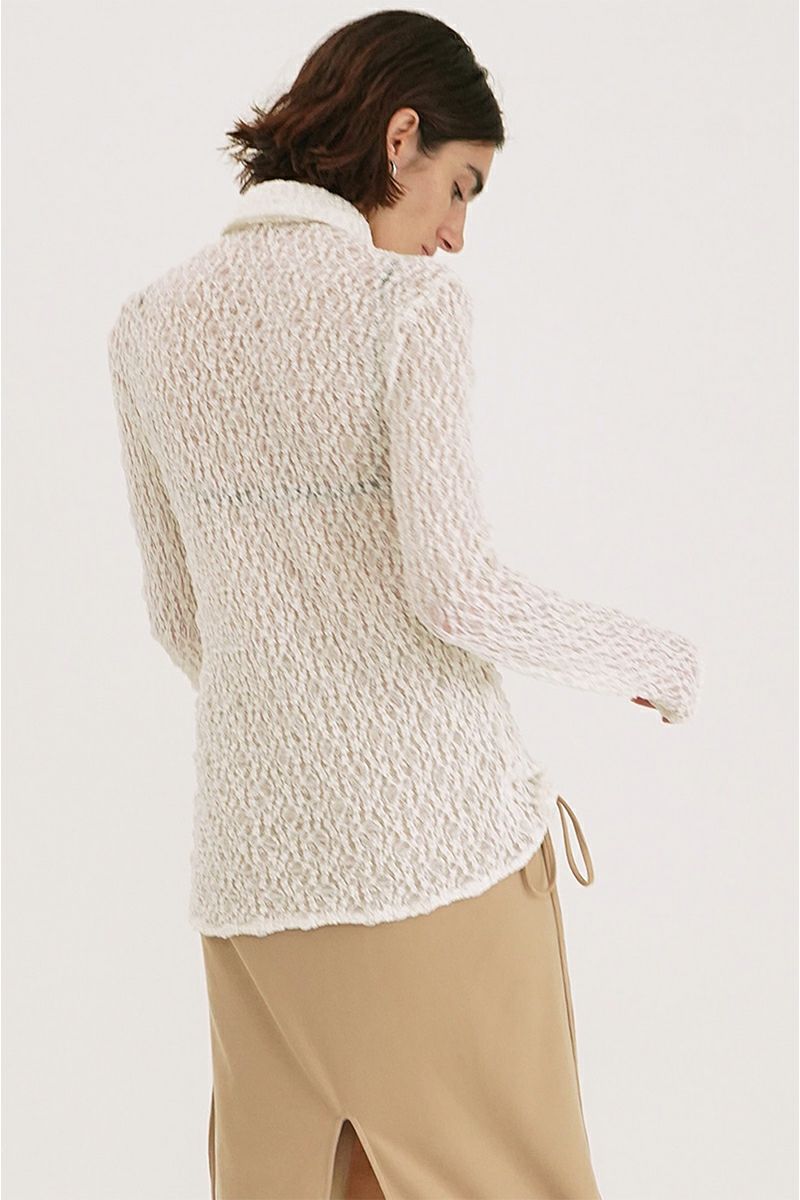 CLANE(クラネ)LADY LACE SHIRT レディーレースシャツ 18105-1102 -5