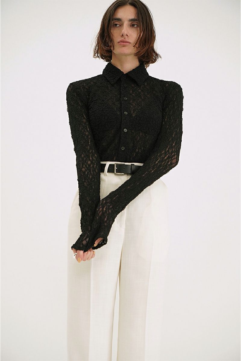 CLANE(クラネ)LADY LACE SHIRT レディーレースシャツ 18105-1102 -16